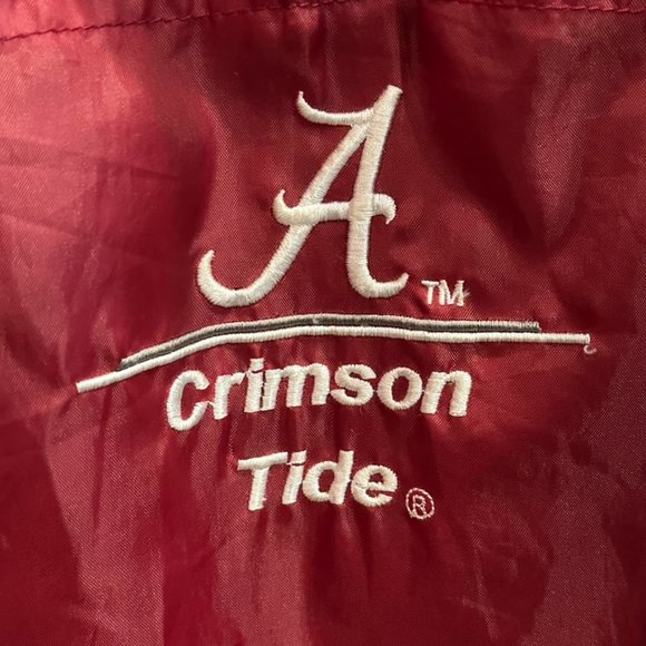 Alabama Crimson Tide BAMA Half-Zip Pullover Fleece Lined Rain Jacket Men… - Picture 4 of 10